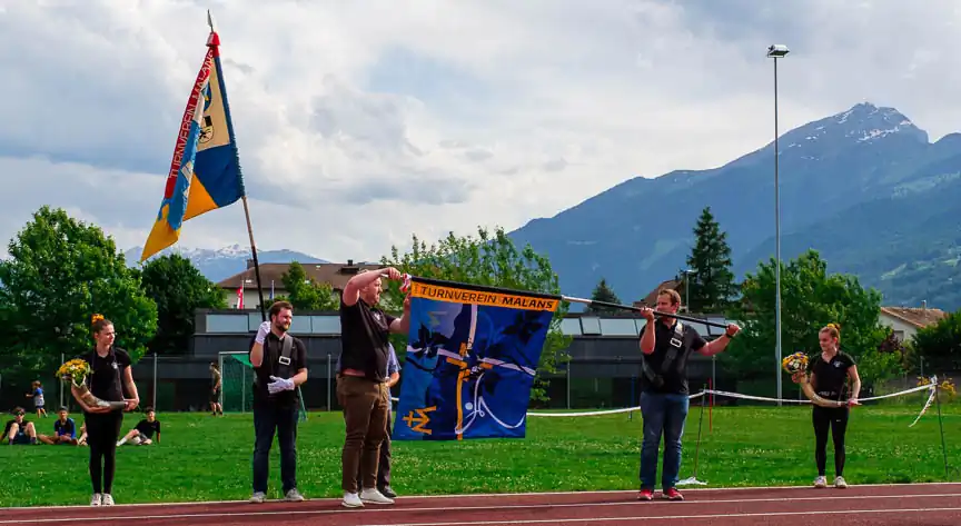 Bilder Herrschäftler und Fahnenweihe Malans